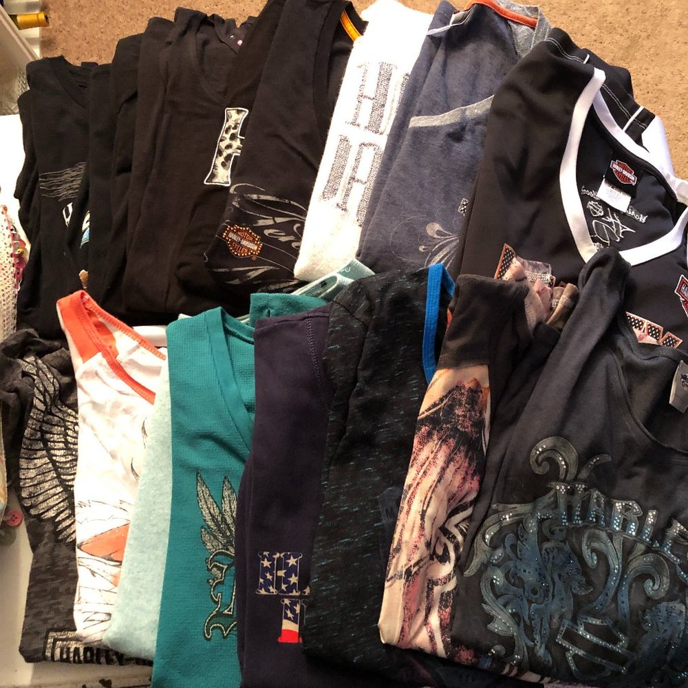 Harley-Davidson Long-sleeved shirts - 16 of them!!